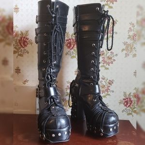 DEMONIA CHARADE 206 platform boots